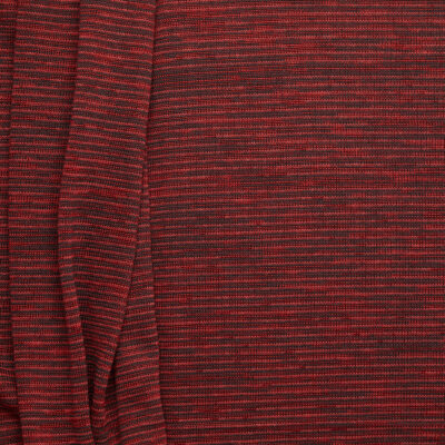 Multi Colour Melange Jersey - Red/Brown