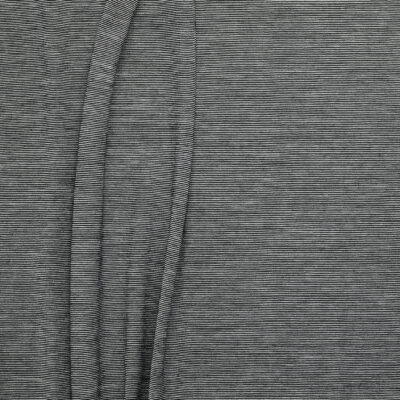 Fine Wool/Mercerised Cotton Jersey - Black