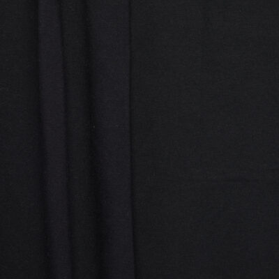 Organic Cotton/ Recycled Polyester Ponte - Black