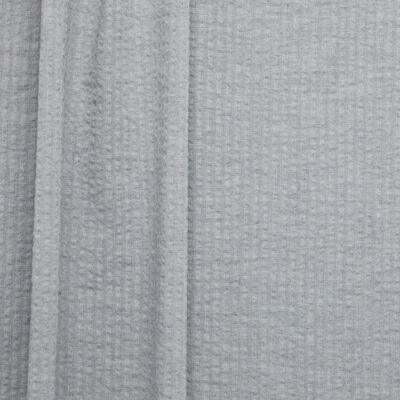 100% Organic Cotton Seersucker - Blue Grey