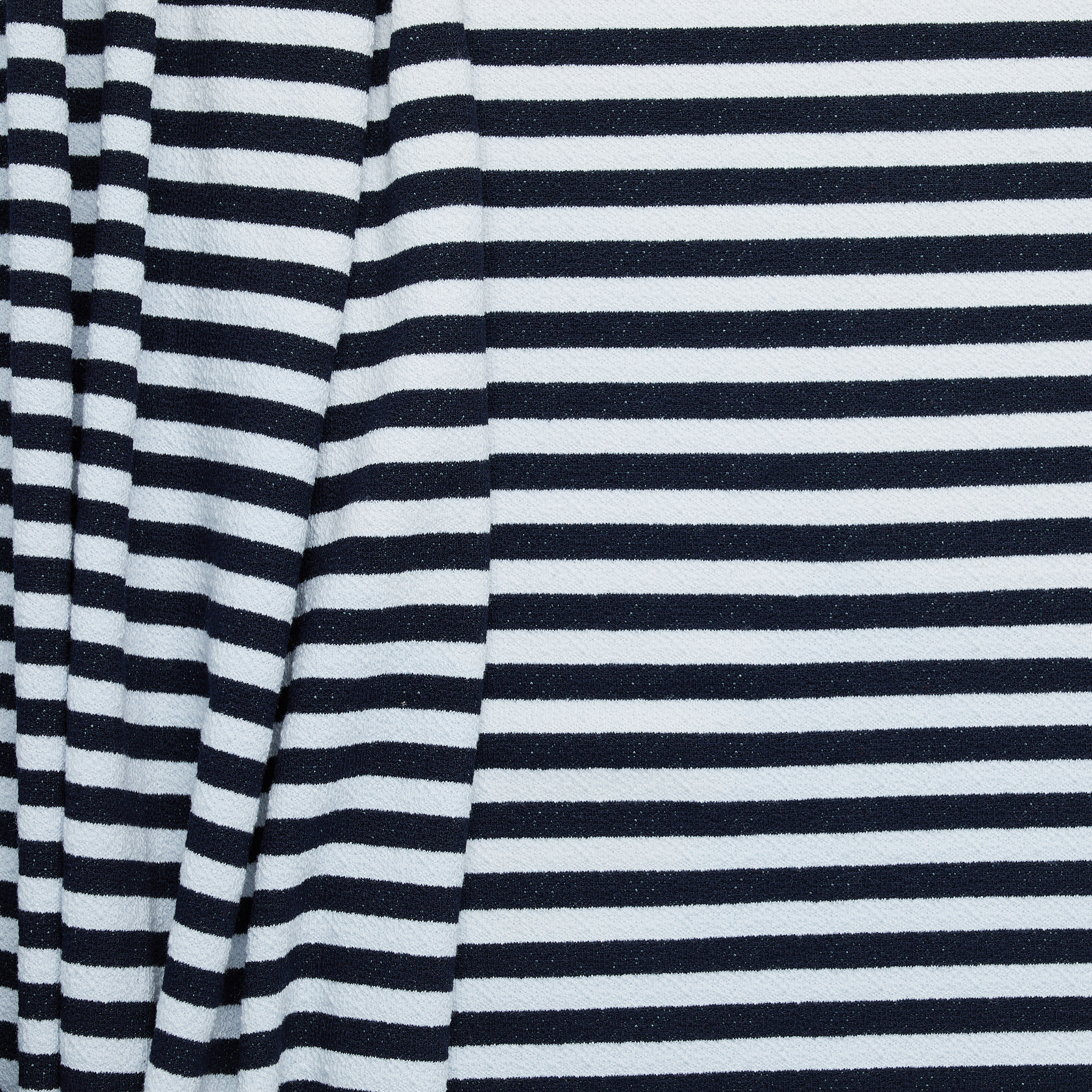 Crepe Stripe Suiting - Ultramarine
