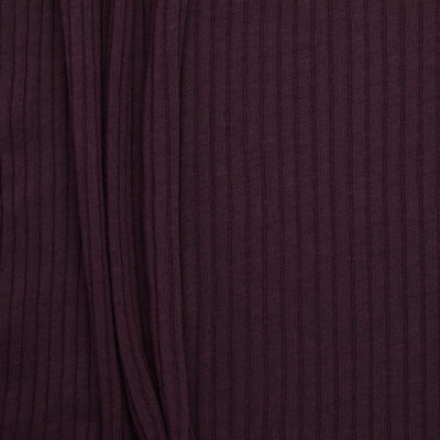 3 x 5 Slub Chunky Cotton Rib - Tyrian Purple