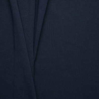 100% Organic Cotton Rib - Navy