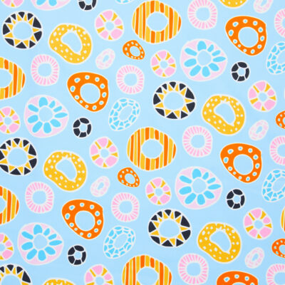 Polyester Donut Print Swimwear - Blue/ Multi
