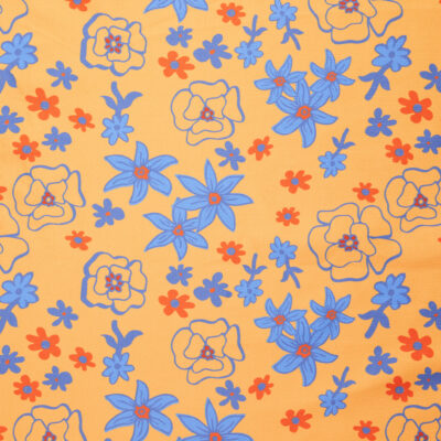 Polyester Floral Swimwear - Marigold