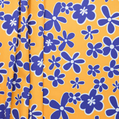 Bubbly Floral Swimwear - Yellow Blue White