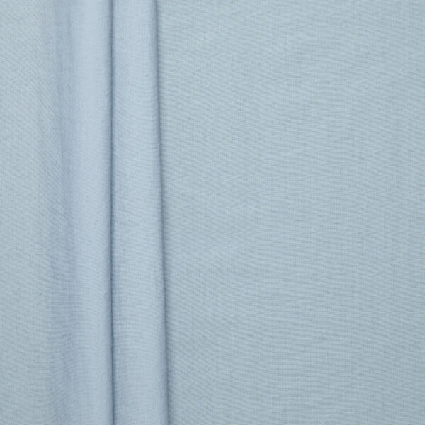 Silver grey tech nylon fabric, flat lay showing full width, crisp texture, and subtle sheen