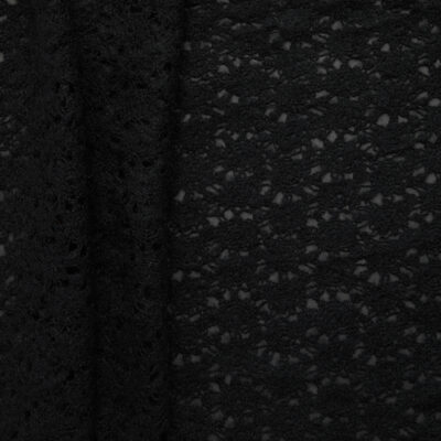 "Countryside" Acrylic Wool Felted Lace - Black