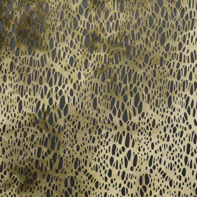 "Groundcover" Printed Nylon Knit Lace - Sandy Green
