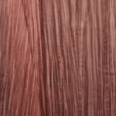 "Radar" Textured Printed Polyester Organza - Rouge