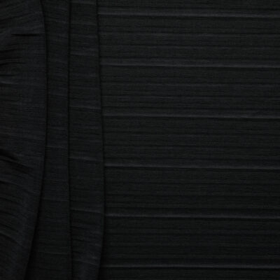 Stripe Textured Jersey - Black