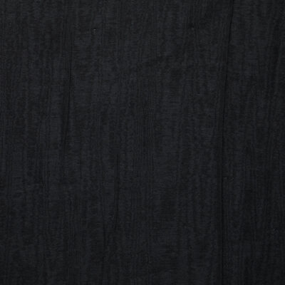 Shadow Italian Cotton Crinkle Double Weave - Black/ Grey