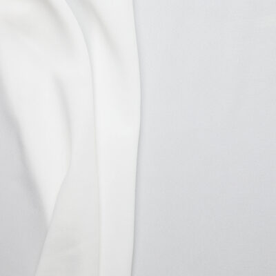 Silk Blend Crepe - White