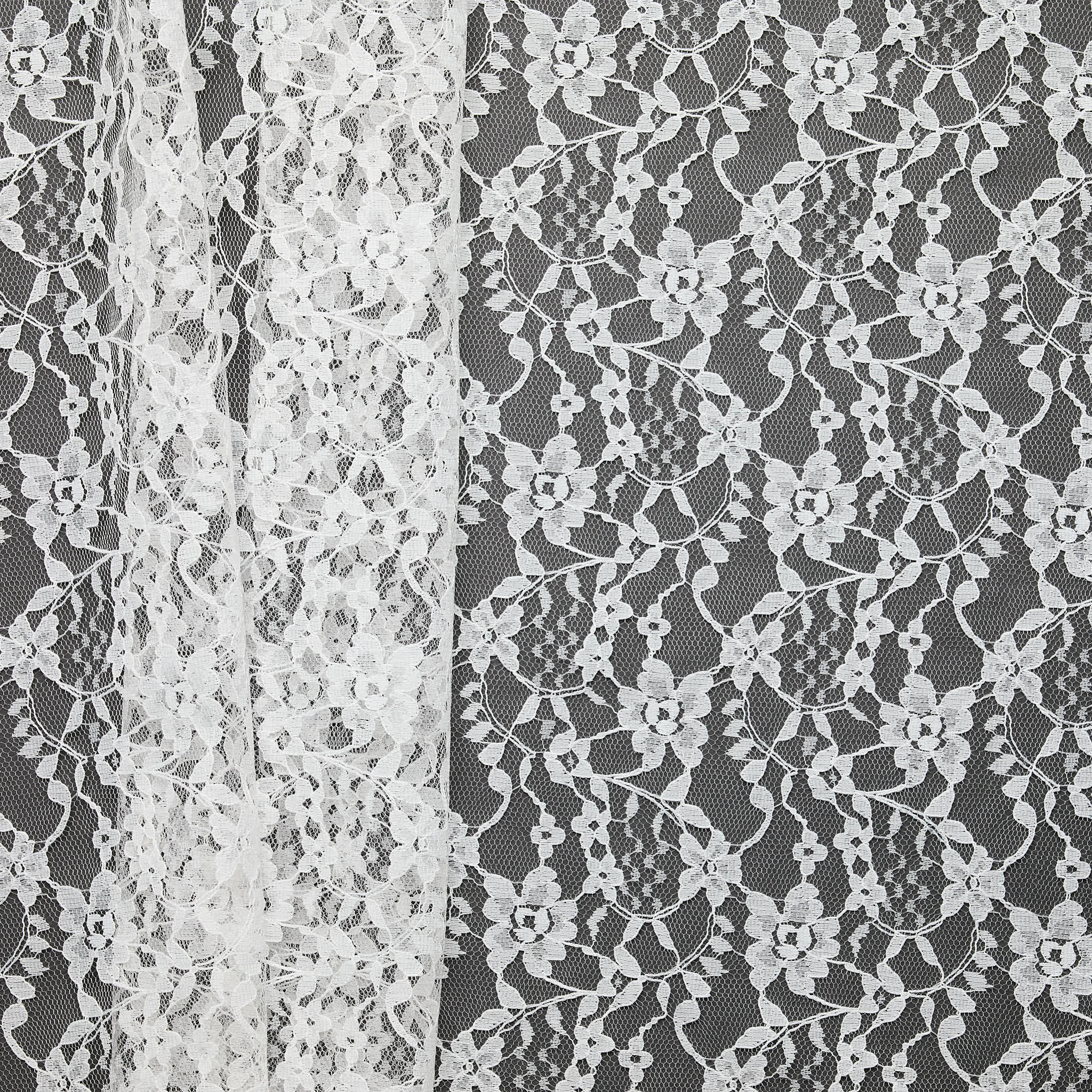 Allover Floral Lace - White