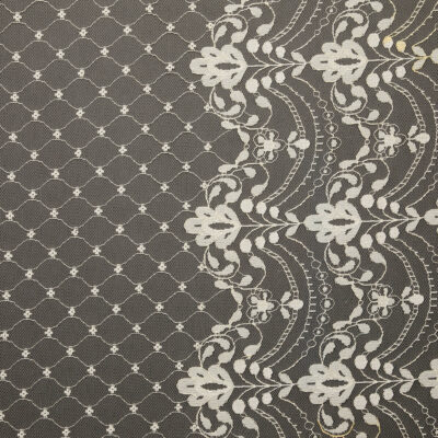 Fine Floral Scalloped Lace - Dark Ivory