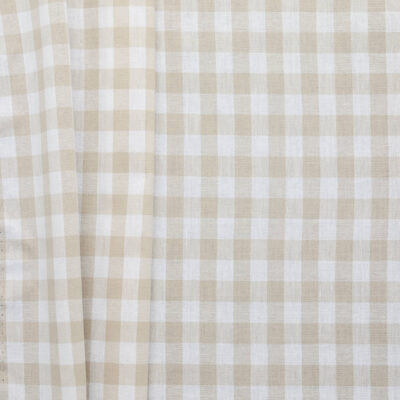Cotton Gingham - Beige