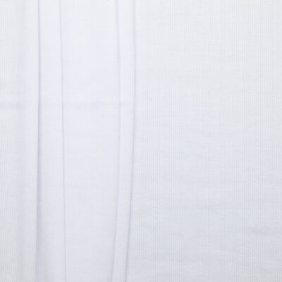 Organic Cotton Rib 2x1 - White