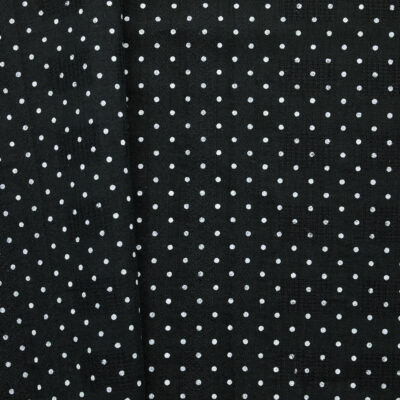 Polkadot Shirting - Black
