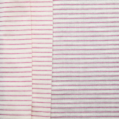 Cotton Yarn Dyed & Slub Stripe Jersey - Orchid + Natural