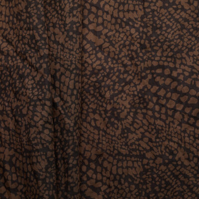 "Wild" Lightweight Cotton Crushable - Chocolate
