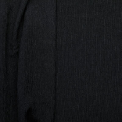 Rayon Blend Shirred Stretch Crinkle - Black