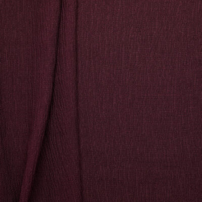Rayon Blend Shirred Stretch Crinkle - Wine