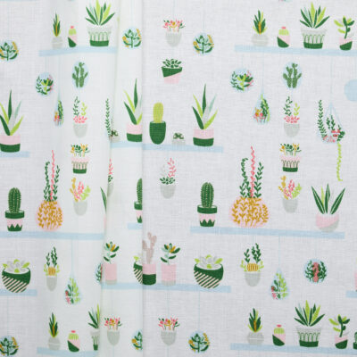 Riley Blake Arid Oasis Print Cotton - Beige/ Green/ Pink