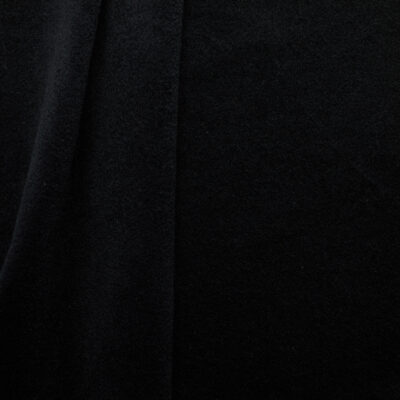 Brushed Wool Coating - Black