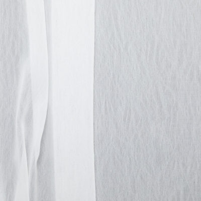 Textured Polyester Georgette - White