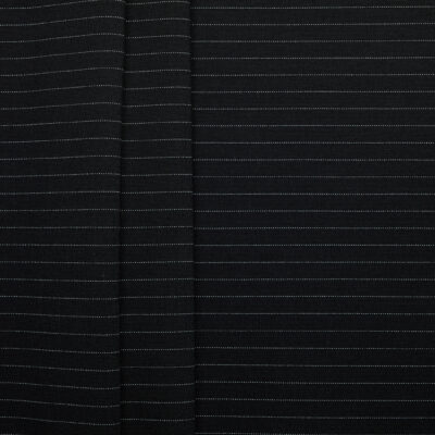 Pinstripe Ponte - Black