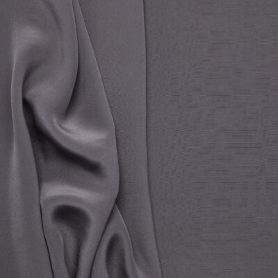 100% Silk Crepe de Chine - Charcoal