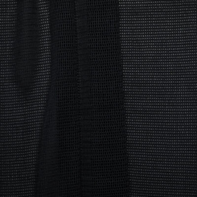 Cotton Grid Mesh - Black