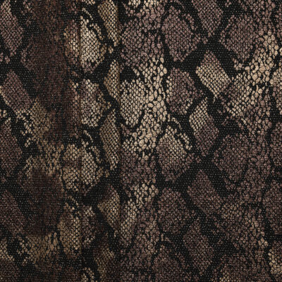 Metallic Stretch Print Jersey - Brown/ Black