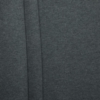 100% Cotton Unbrushed Fleecy - Charcoal Marle