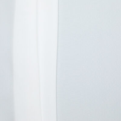 Silk Viscose Crepe de Chine - White