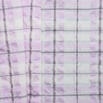 Cotton-rich Check - Lavender