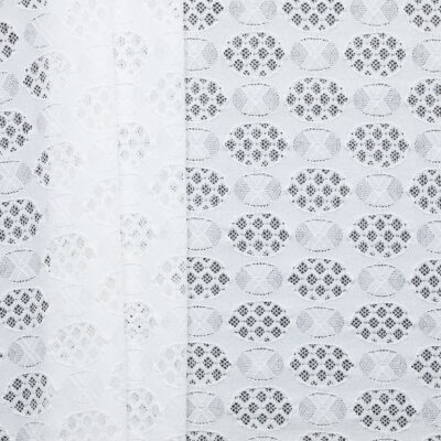 Olga Stretch Lace - White