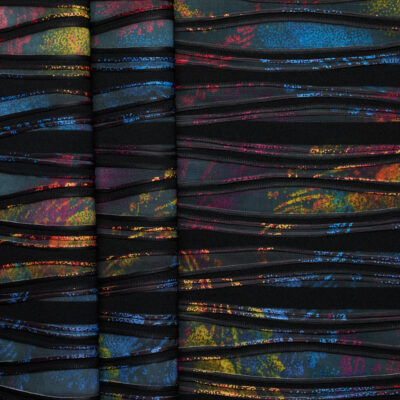 Vibrant Fern Textured Jacquard - Multicolour
