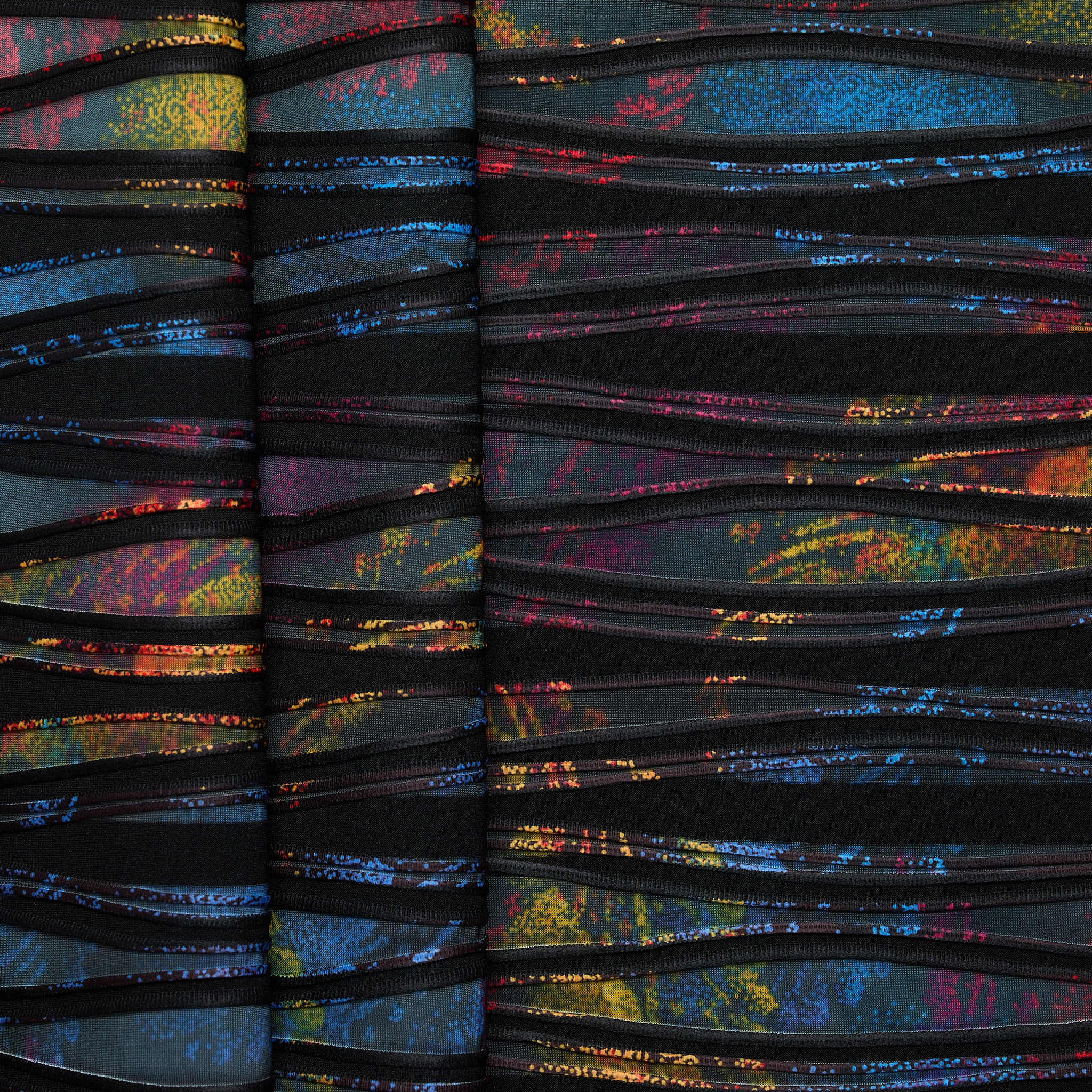 Vibrant Fern Textured Jacquard - Multicolour
