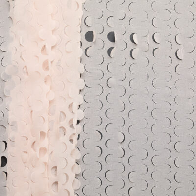 Punchout Georgette - Powder Pink