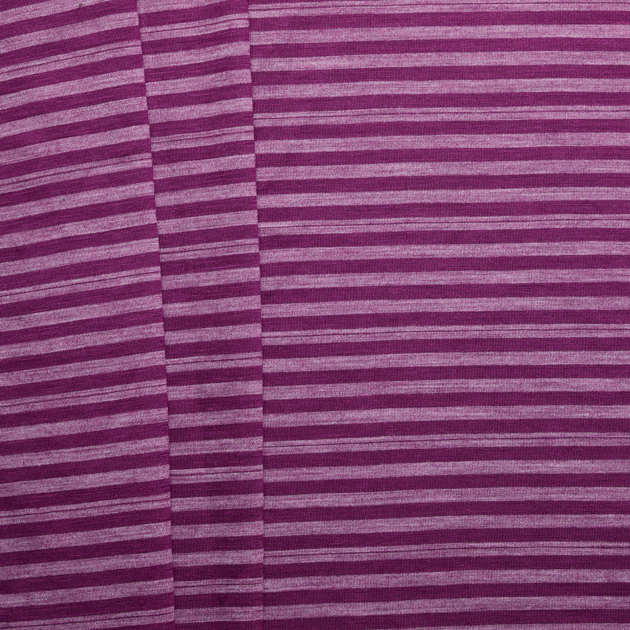Aus Milled Merino Wool Blend Stripe Jersey - Purple