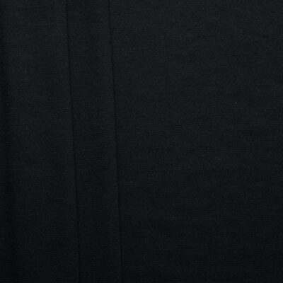 Cotton Elastane 1x1 Rib - Black