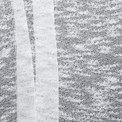 Open Boucle Knit - White