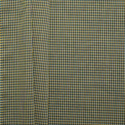 Sheer Check Wool Voile - Yellow/ Olive