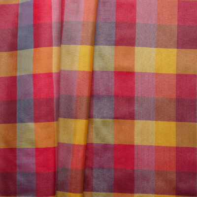 100% Silk Check - Multicolour