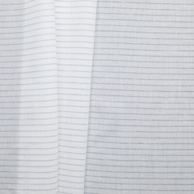 Pinstripe Viscose Cotton - Blue/ White
