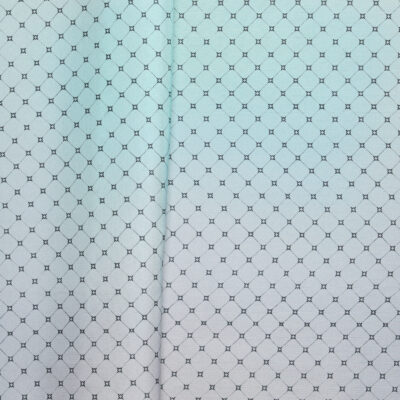 100% Silk Multi Stars - Washed Blue